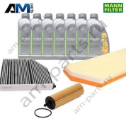 Комплект фильтров MANN с маслом 5W30 229.52 для ТО-1 Mercedes X254 GLC 300d