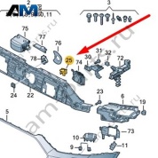 Фиксатор Audi A6 (C8) 2019-2024 4K0907323