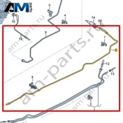 Топливопровод Volkswagen AMAROK 2017-2022 2H6201373