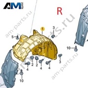 Подкрылок передний правый VAG 8MA821172D Audi 2024-2026