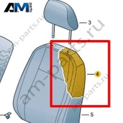 Наполнитель спинки Volkswagen id-Buzz 2023-2024 1T3881776D