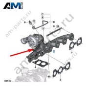 Выпускной коллектор BMW 7 серия (G11/G12 LCI) 2019-2022 730d (B57P) 11658596262