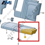 Наполнитель подушки сиденья Volkswagen id-Buzz 2023-2024 1T3885375C
