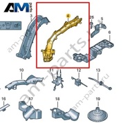 Канал для кабеля Volkswagen id3 2020-2024 1EA971446