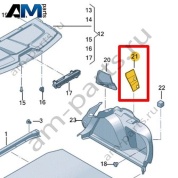 Шумоизоляция колесной арки Volkswagen Jetta VII 2020-2024 17A863422