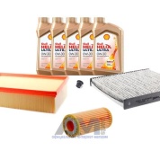 Комплект фильтров для ТО-1_3 Audi А3 (8V) 1.8TFSI с маслом Shell 0W30