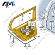 Дверь задняя правая 5HG833056 на Volkswagen Golf 8 2019-2026