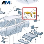Шумоизоляция колесной арки Volkswagen id4/id5 2021-2024 11A863895
