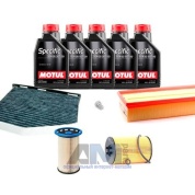 Набор для ТО-2/4 Volkswagen Caddy 2.0 TDI 110/140/170 л.с. с маслом Motul 5W30
