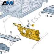 Шумоизоляция перегородки моторного отсека Volkswagen id-Buzz 2023-2024 1T3863933A