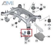 Гидроопора подрамника передняя 33306868508 на BMW X4 (G02) 2018-2025