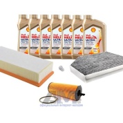 Комплект фильтров для ТО-1/3 Audi Q5 2008-2017 3.0TDI (239 л.с.) с маслом Shell 0W30