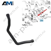 Шланг обратной магистрали на Mercedes W222 AMG S63 (M177) A2228302196