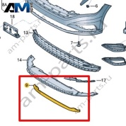Траверса Volkswagen Jetta VII 2020-2024 17A807651