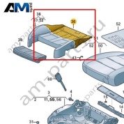 Наполнитель подушки сиденья Volkswagen id3 2020-2024 10A881375F