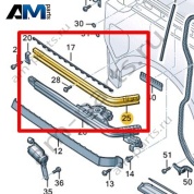 Направляющая для сдвижной двери Volkswagen id-Buzz 2023-2024 1T3843871H