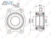 Подшипник ступицы LYNX для Passat B5 1997-2005 WB-1001