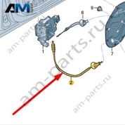 Трос замка передней двери Audi Q8 e-tron 2024-2024/Audi e-tron 2019-2023 4KE837315