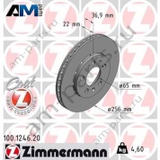 Передние тормозные диски ZIMMERMANN 100.1246.20 для Volkswagen Tayron 2022-2025