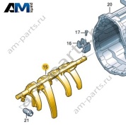 Узел вилок включения передач с штоками вилок VAG 0C6301233