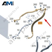Трубка от радиатора кондиционера сверху на Mercedes W223 AMG S63 (M177) A2238308104