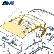 Каркас складной крыши Volkswagen T-Roc Cabrio 2020-2024 2GC871025A