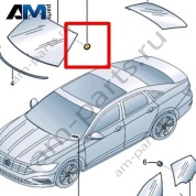 Держатель Volkswagen Jetta VII 2020-2024 17A868033