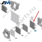 Масляный радиатор слева сзади Mercedes C253 AMG GLC 63 (M177) A0995004601