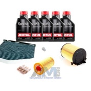 Набор ТО-2/4 для Фольксваген Пассат В6 2.0 FSI 150 л.с. с маслом Motul 5W30