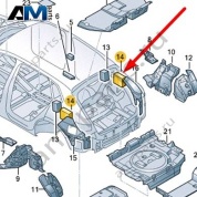 Наполнитель Audi Q8 e-tron 2024-2024/Audi e-tron 2019-2023 4KE863951