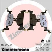 Комплект передних тормозных колодок ZIMMERMANN 22402.960.1 на Audi A5 (F5)