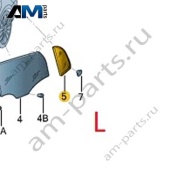 Стекло заднее левое неподвижное VAG 3VD845209G на Skoda 2019-2026
