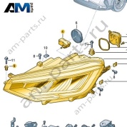 Светодиодная фара правая Volkswagen Taigo 2022-2024 2G7941006A