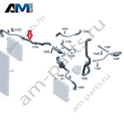 Шланг к радиатору в арку слева для Mercedes W465 AMG G63 (M177) A4655009501