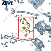 Шланг системы охлаждения VAG 06M145947G