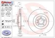 Передние тормозные диски BREMBO 09.A815.11 Audi A4 (B6) 2001-2005