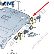 Нижняя часть накладки Audi Q8 2019-2024 4M8861306A