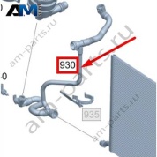 Шланг системы охлаждения от бачка к радиатору  Mercedes E200/E250/E300 W213 (M274) A2135011001