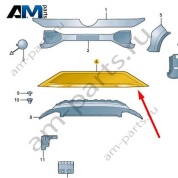 Замыкающая часть переднего бампера (низ) VAG 3GJ807532AGRU на Volkswagen 2025-2026