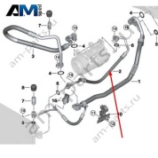 Трубка кондиционера на компрессор 64539395479 BMW 3 серии G20/21