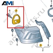 Уплотнитель Volkswagen T-Roc 2018-2024 2GA945192