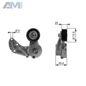 Натяжитель ремня генератора GATES (T38317) на Audi Q7 (4L) 2007-2015 3.6TFSI