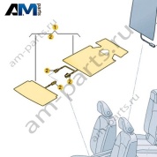 Нагревательный элемент сиденья Volkswagen id4/id5 2021-2024 11A963556