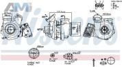 Турбонагнетатель (NISSENS) 93503 для BMW X5 (E70) 2006-2013 30dX