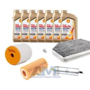 Комплект фильтров для ТО-2/4 Audi A7 (4G) 3.0TDI с маслом Shell 0W30