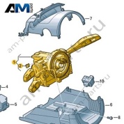 Блок подрулевых переключателей Audi Q7 (4M) 2016-2024 4M0907129GE