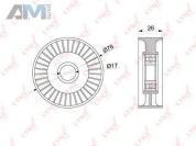 Ролик натяжного механизма LYNX для Audi A6 (С6) 2004-2011 3.2 AUK PB-5264