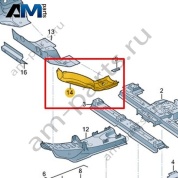 Соединительная деталь Volkswagen id3 2020-2024 1EA804383