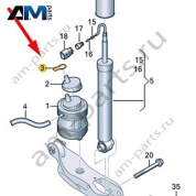 Уплотнитель Audi Q8 e-tron 2024-2024/Audi e-tron 2019-2023 4KE805415