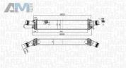 Интеркуллер MAGNETI MARELLI (351319204430) для Audi A8 (D4) 2010-2017 3.0TDI